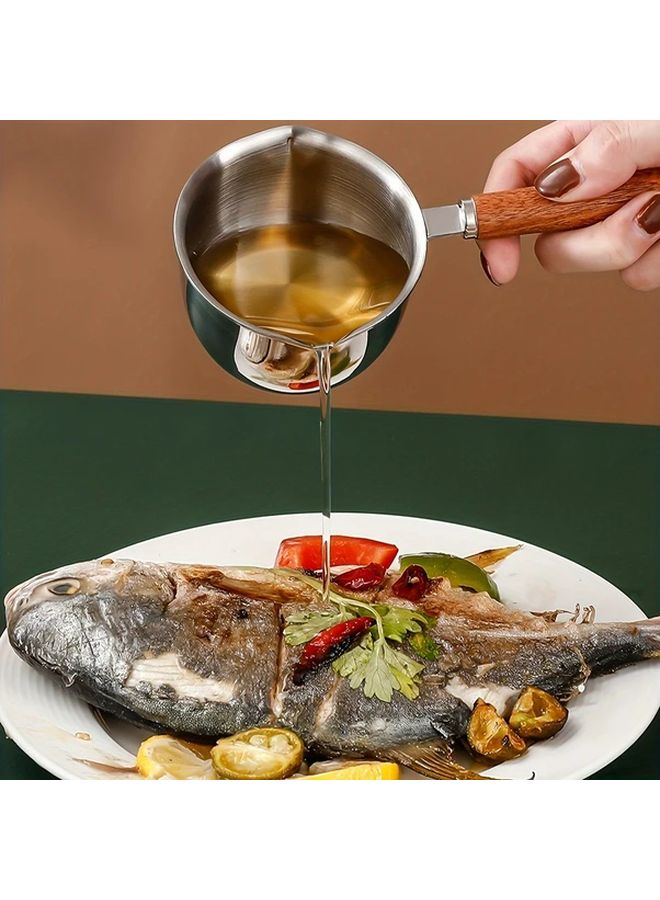 Stainless Steel Butter Melting Pot 400ml Capacity Silvery Kitchen Tool For Chocolate Cream Oil - Image 4